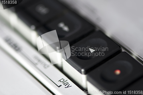 Image of Cassette player buttons 