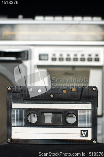 Image of Audio cassette and player