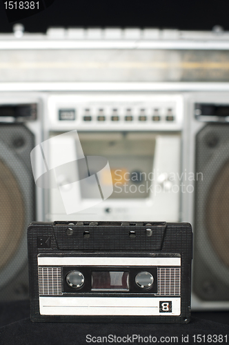 Image of Audio cassette and player