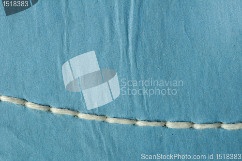 Image of Blue paper seam