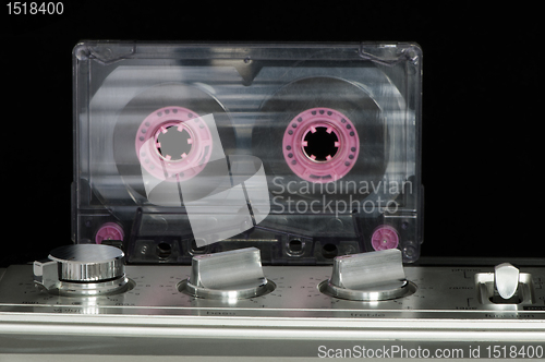 Image of Audio cassette and player