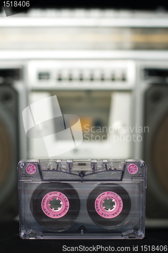 Image of Audio cassette and player