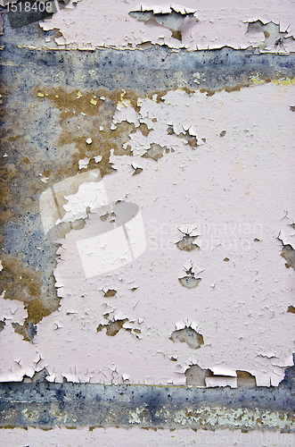 Image of crumbling wall paint backdrop architecture details 