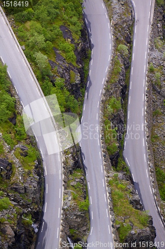 Image of Mountain road from above