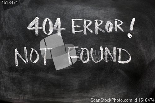 Image of 404 error of not found