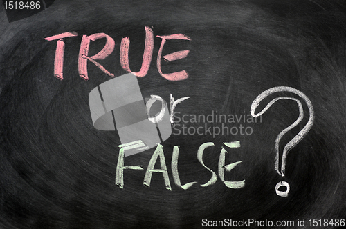 Image of True or false question