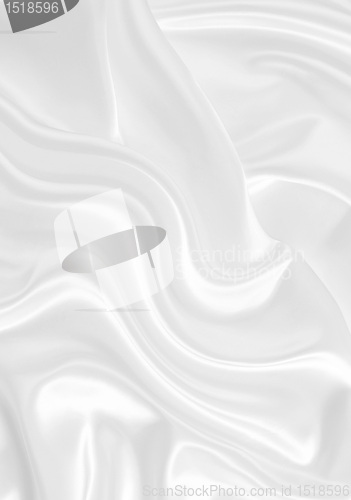Image of Smooth elegant white silk can use as background