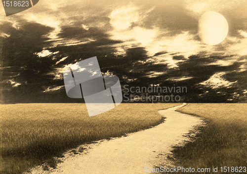 Image of photo in old style of the image