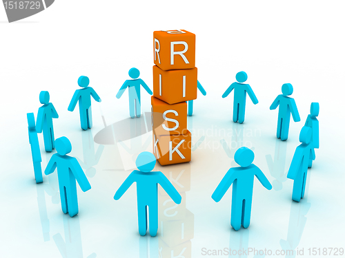 Image of word risk showing business investment or finance concept 