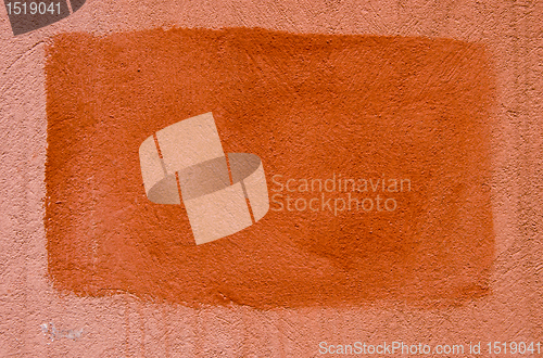 Image of brick wall background rectangular form in center 