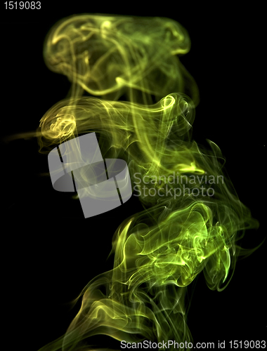 Image of green smoke detail