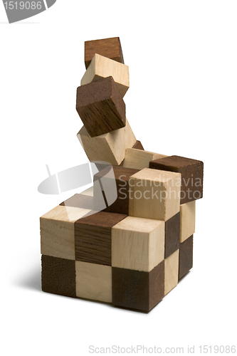 Image of wooden 3D puzzle