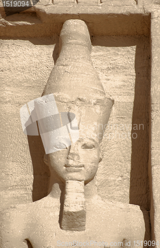 Image of stone sculpture at Abu Simbel temples