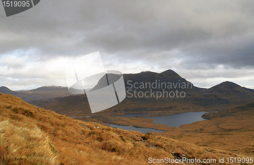 Image of colorful dreamlike landscape near Stac Pollaidh