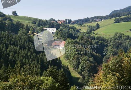 Image of idyllic sunny Black Forest scenery