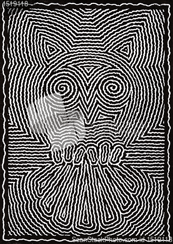 Image of abstract owl illustration
