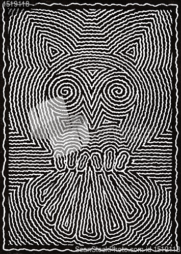 Image of abstract owl illustration