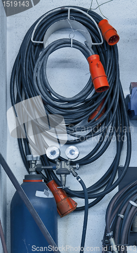 Image of cables and tubes