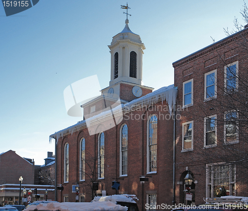 Image of Boston city detail at winter time