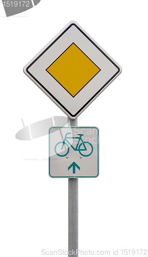 Image of priority road sign