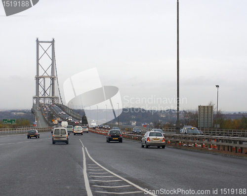 Image of road and bridge near Edinburgh