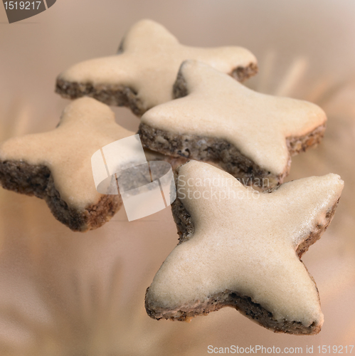 Image of christmas theme with cinnamon stars