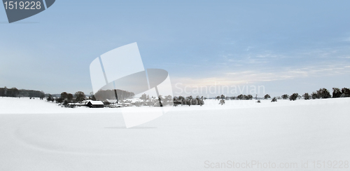 Image of rural winter scenery in Southern Germany