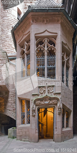 Image of architectural detail inside Haut-Koenigsbourg Castle