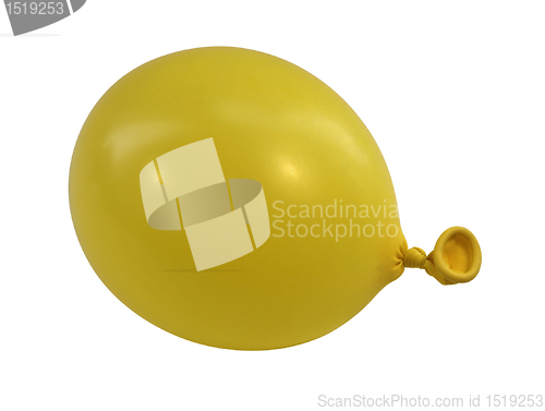 Image of yellow balloon upright