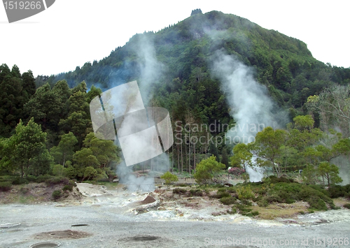 Image of hot spring at the Azores