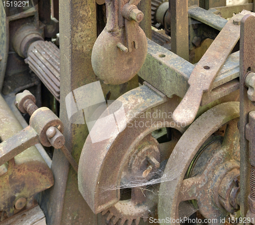 Image of rusty machine detail