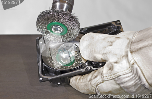 Image of scrubbing a hard disk