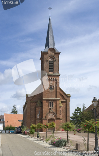 Image of church in Mittelbergheim