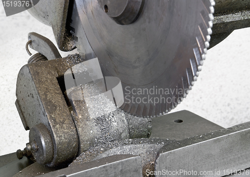 Image of drop saw detail