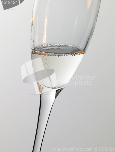Image of detail of a champagne glass