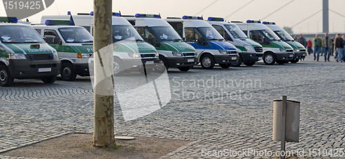 Image of police cars in D