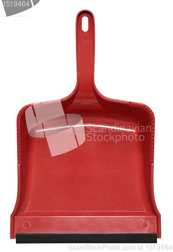 Image of red dustpan