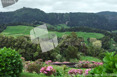 Image of panoramic scenery at the Azores