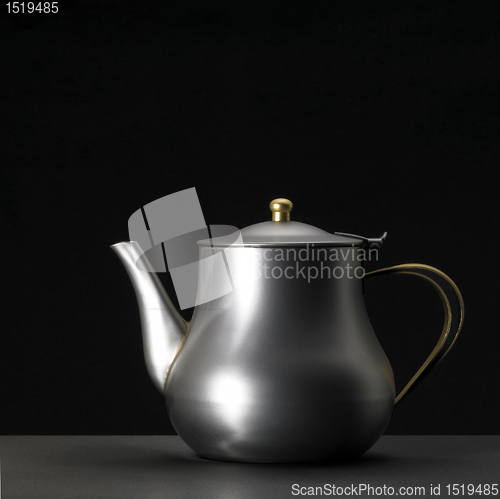 Image of metallic tea pot