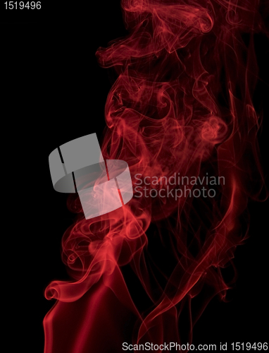 Image of red smoke detail