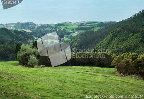 Image of panoramic coastal scenery at the Azores