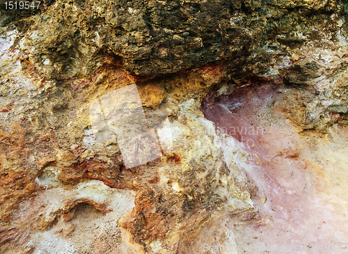 Image of abstract colorful soil structure in Elba