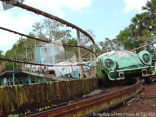 Image of ruined funpark