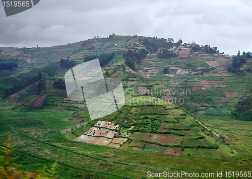 Image of Virunga Mountains aerial view