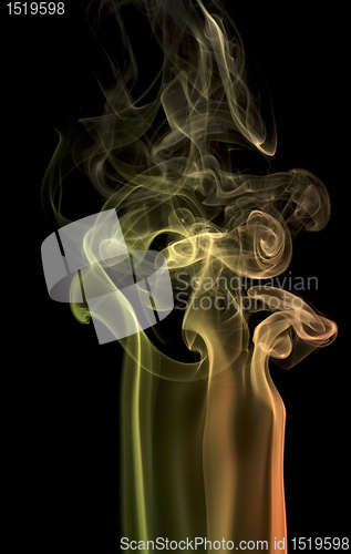 Image of multicolored smoke detail