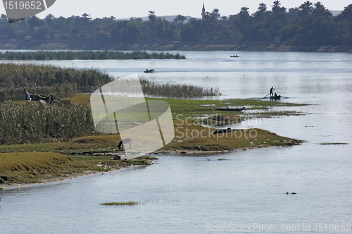 Image of River Nile scenery between Aswan and Luxor