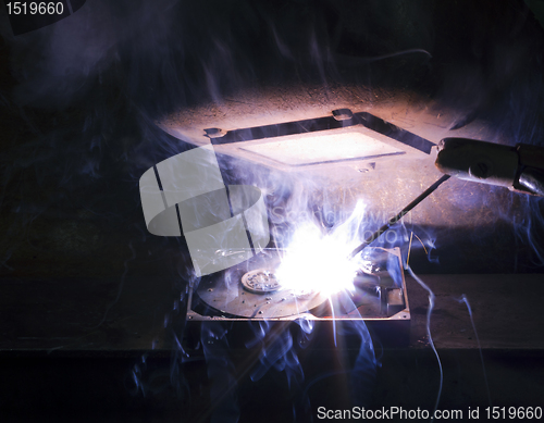 Image of welding scenery