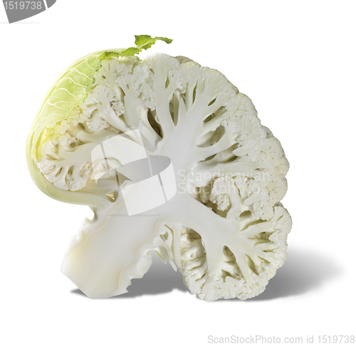 Image of halved cauliflower