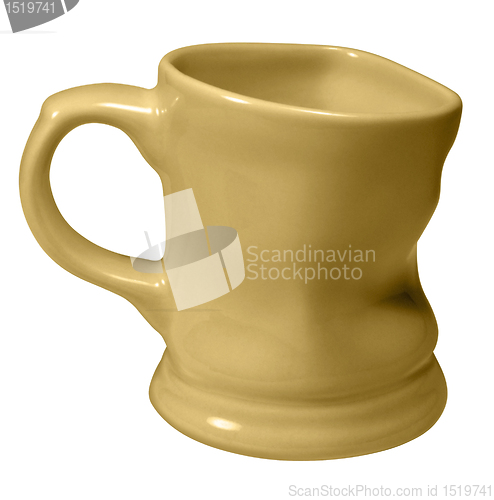 Image of dented yellow cup