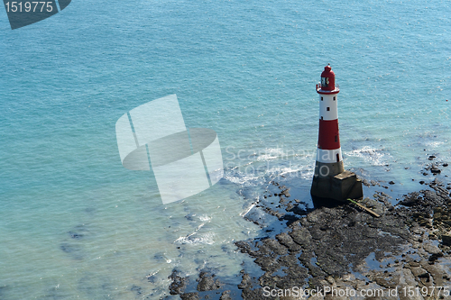 Image of lighthouse near Beachy Head at summer time